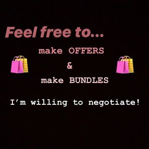 I’m willing to negotiate!